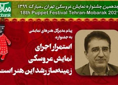 استمرار اجرای نمایش عروسکی زمینه ساز رشد این هنر است